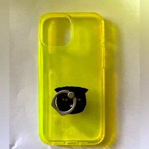 Velvet Caviar iPhone 12 Pro Max case neon yellow